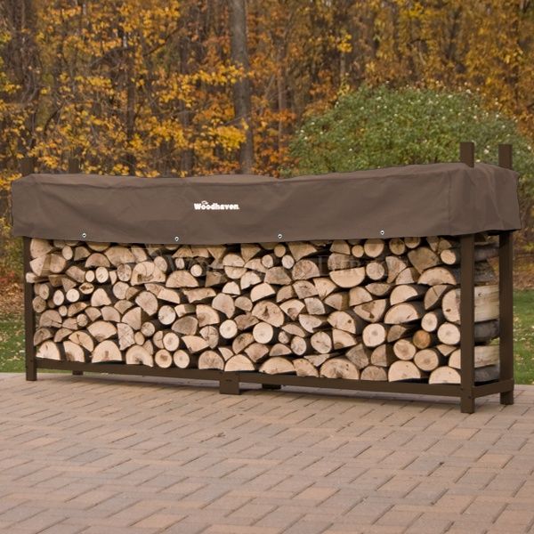 Modern outdoor firewood discount rack