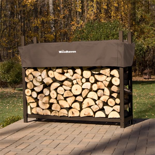 Woodhaven firewood rack with cover new arrivals