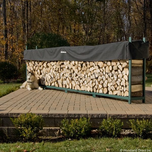 Woodhaven Green Firewood Rack - 16' image number 2