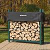 Woodhaven Green Firewood Rack - 4'
