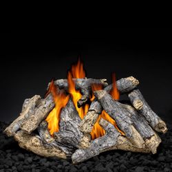 Outback Flame Outdoor Fireplace Natural Gas Log Set - 24"