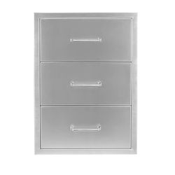 Wildfire Outdoor Triple Drawer 19"x26" - Stainless Steel
