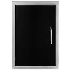Wildfire Outdoor Vertical Single Door 20"x27"  - Black