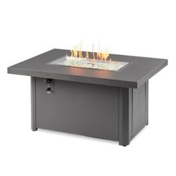 Caden Rectangle Fire Table – Grey