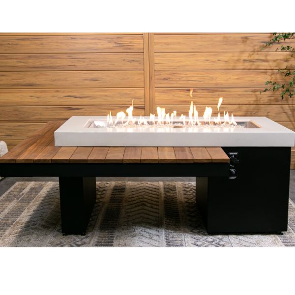 Uptown Iroko Direct Spark Ignition Gas Fire Table - 48" image number 0