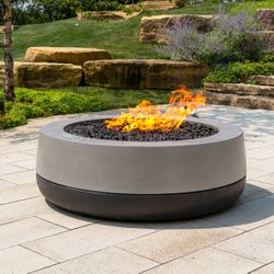 Concrete fire store pit table