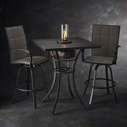 Empire Pub Table Bundle with Intrigue Fire Feature