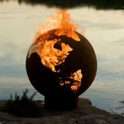 Third Rock Fire Pit Globe