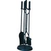 Uniflame Black Traditional Fireplace Tool Set - Round
