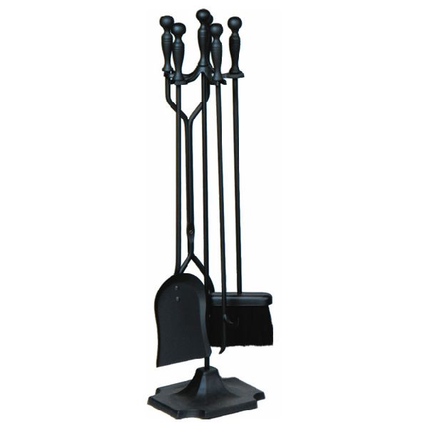 Uniflame Black Traditional Fireplace Tool Set - Square image number 0