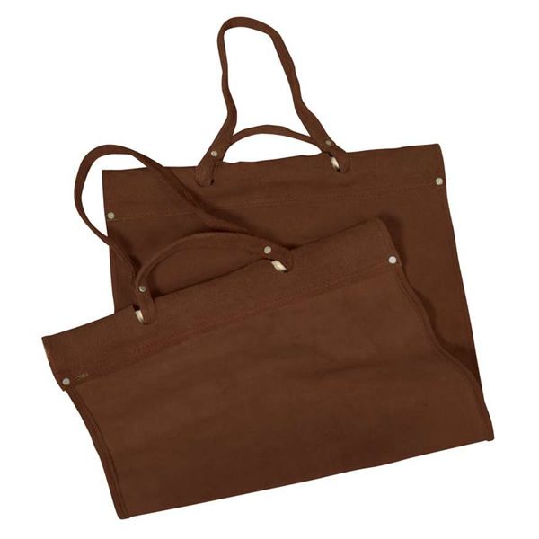 Uniflame Suede Log Carrier - Light Brown