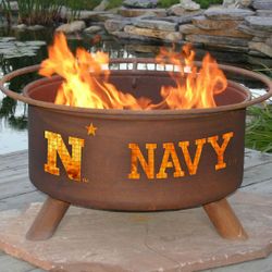 United States Naval Academy Wood burning Fire Pit