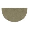 University Green Frizzy Fun Half Round Nylon Fireplace Hearth Rug - 4' image number 0