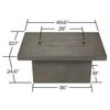 Ventura Rectangle Gas Fire Pit Table - Glacier Gray image number 1