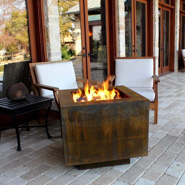 Vesta Fia Steel Gas Fire Pit - 30"