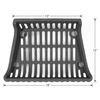 Modern Fireplace Grate - 18" image number 1