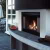 Zero-Clearance Outdoor Gas Fireplace - Satin Black