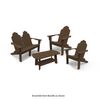 Seaside Casual 4 Piece Adirondack Classic Conversational Set