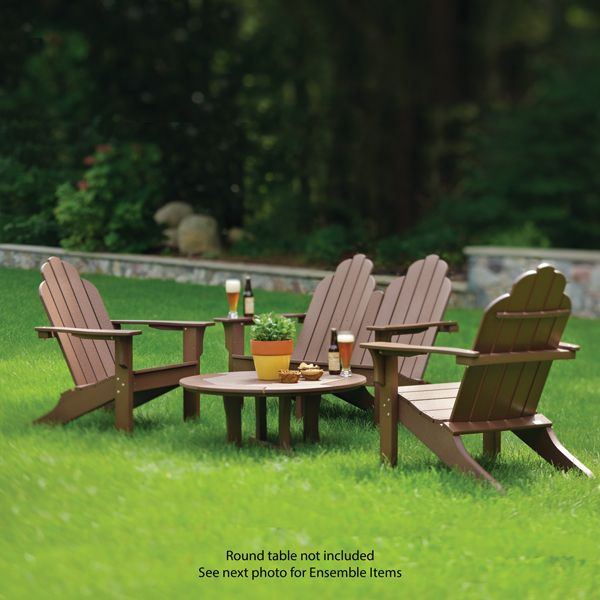 Seaside Casual 4 Piece Adirondack Classic Conversational Set